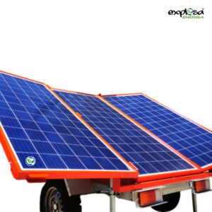 Generador Solar carro de arrastre 5KW 4kwh/dia